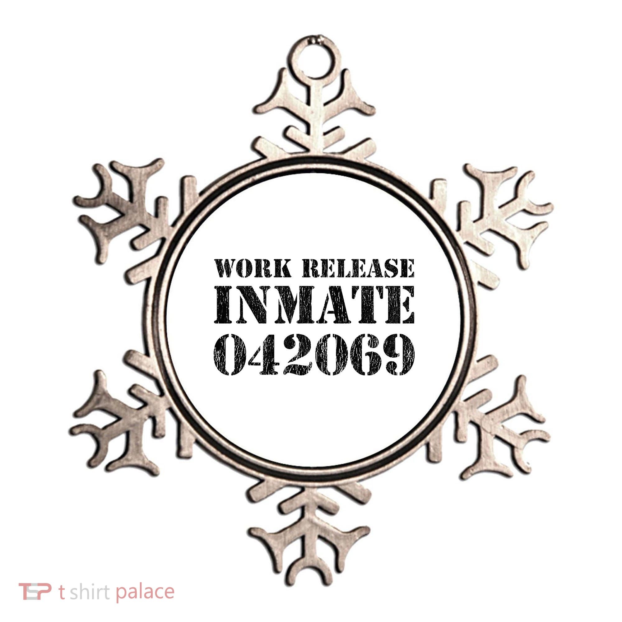 Orange Prisoner Halloween Costume Work Release Inmate Ornament
