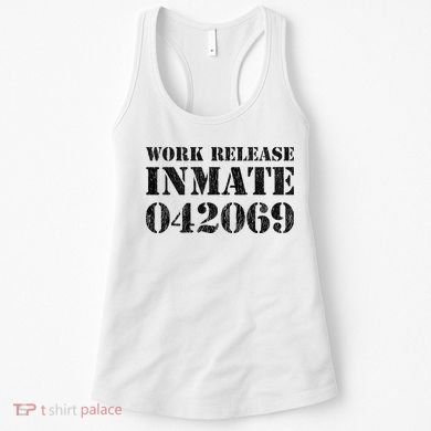 Orange Prisoner Halloween Costume Work Release Inmate Women's Tank Top