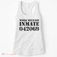 Orange Prisoner Halloween Costume Work Release Inmate Women's Tank Top thumb 0