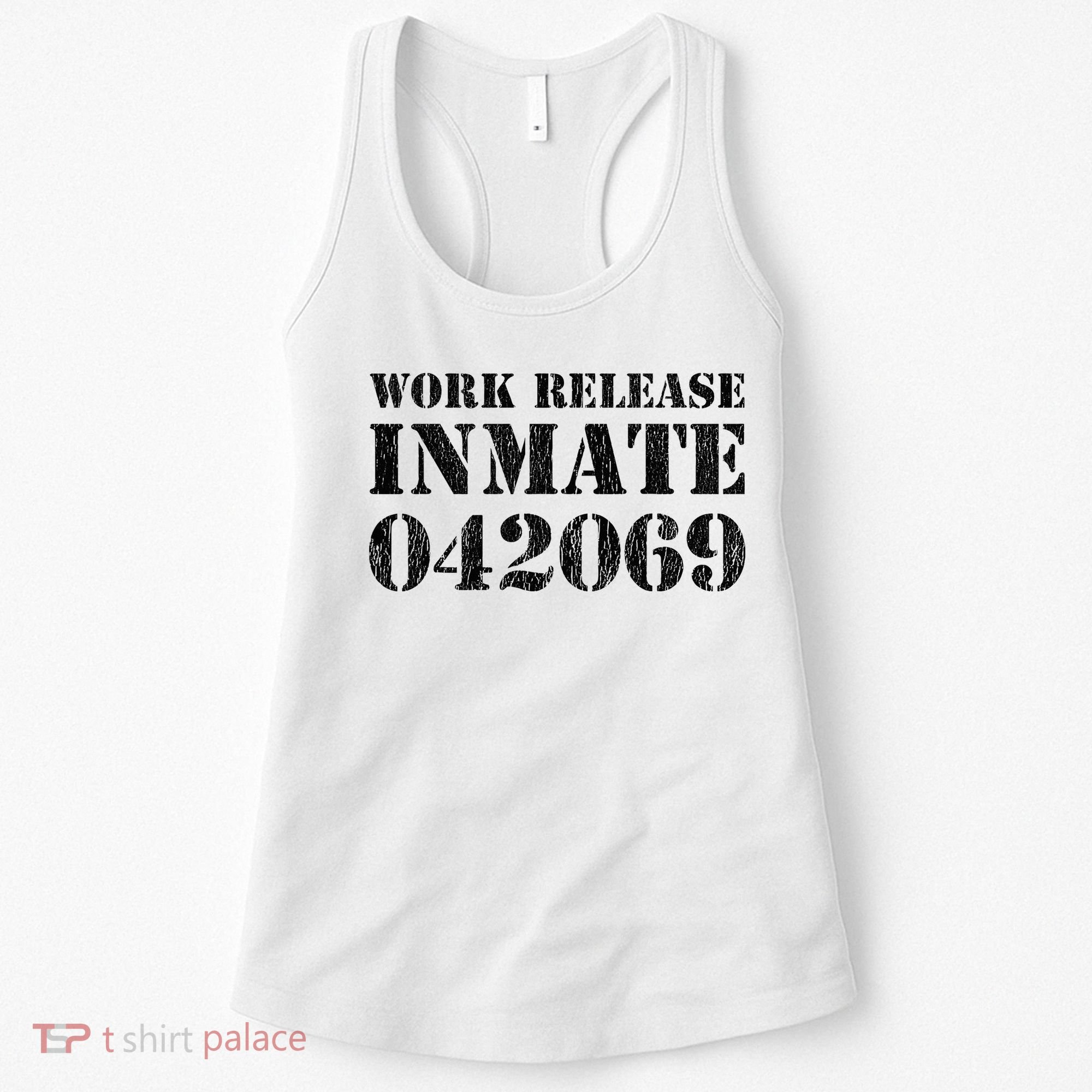 Orange Prisoner Halloween Costume Work Release Inmate Women's Tank Top