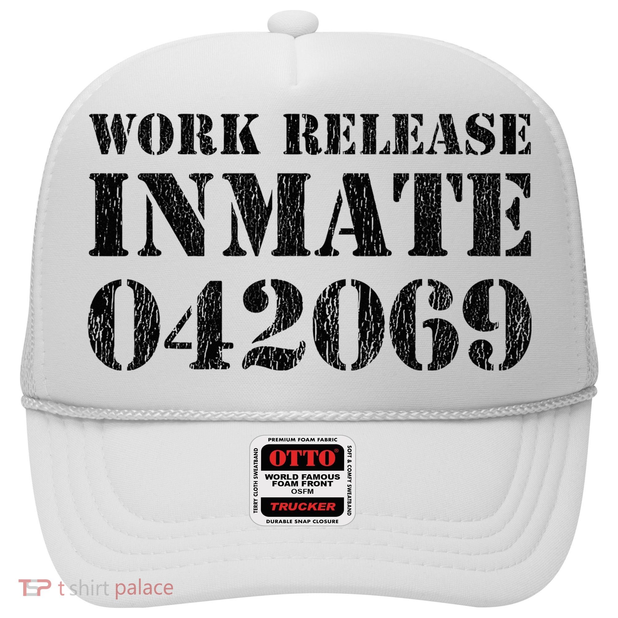 Orange Prisoner Halloween Costume Work Release Inmate Hat