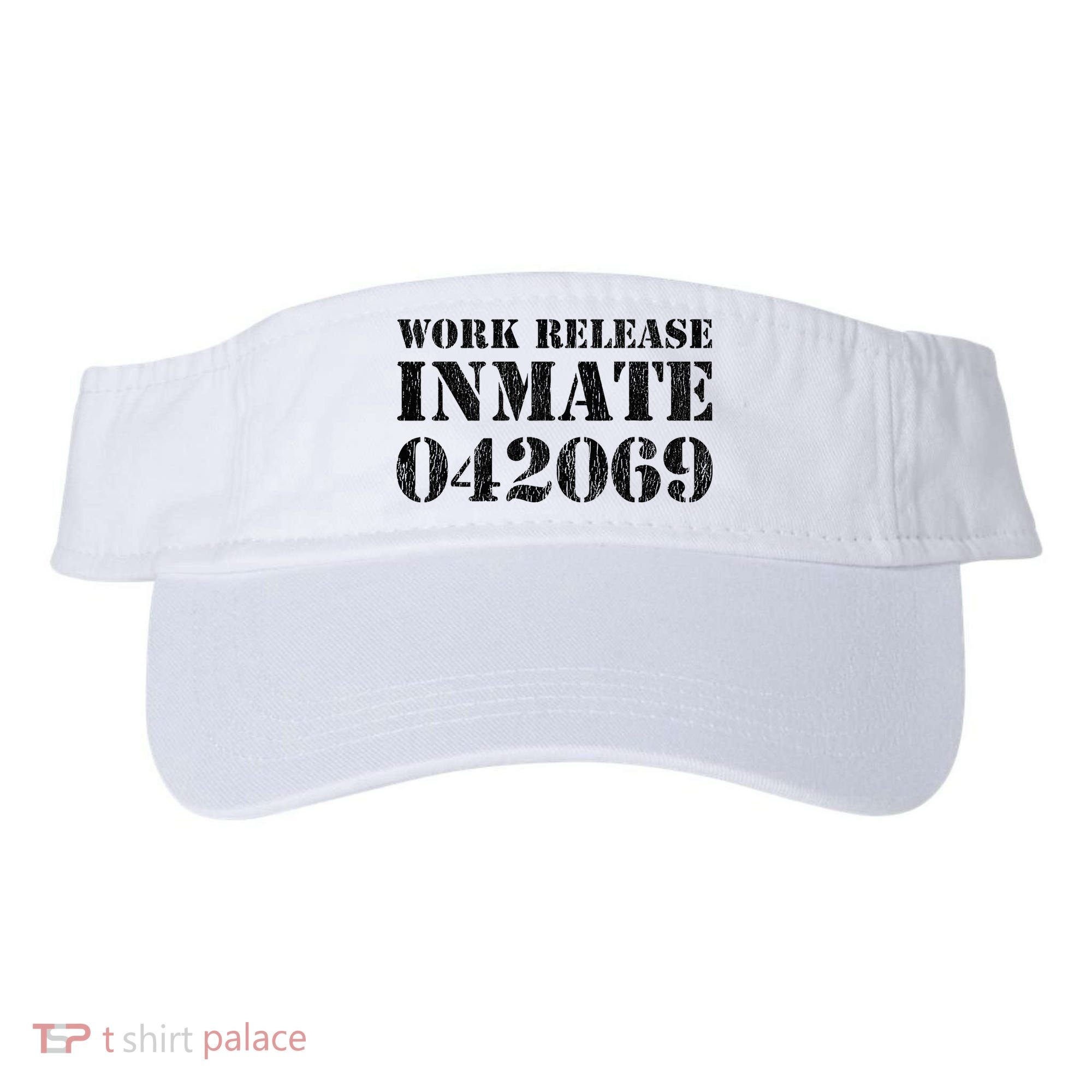 Orange Prisoner Halloween Costume Work Release Inmate Visor
