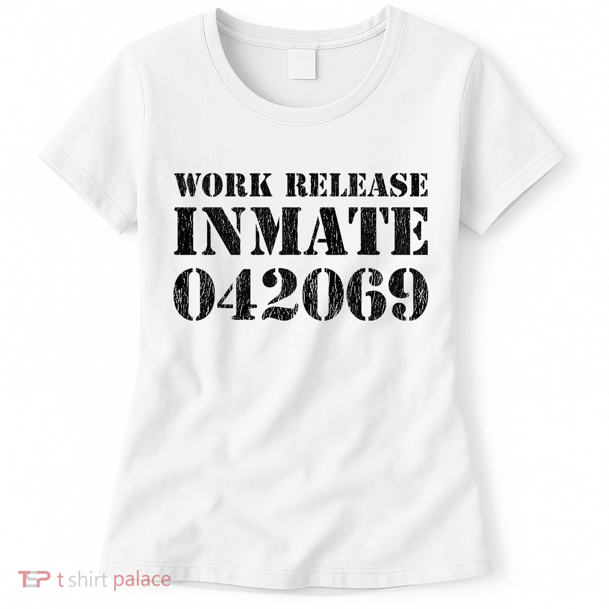 Orange Prisoner Halloween Costume Work Release Inmate Women's T-Shirt