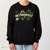 Oktoberfest Party Hat with Beer, Pretzel, and Edelweiss Women's Sweatshirt thumb 0