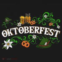 Oktoberfest Party Hat with Beer, Pretzel, and Edelweiss Women's Hoodie thumb 2