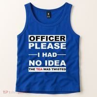 Officer Please I Had No Idea The Tea Was Twisted Tank Top thumb 2
