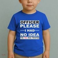 Officer Please I Had No Idea The Tea Was Twisted Toddler T-Shirt thumb 2