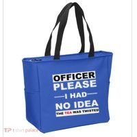 Officer Please I Had No Idea The Tea Was Twisted Tote Bag thumb 2