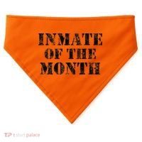 Orange Prison Jail Inmate Prisoner Funny Halloween Costume USA-Made Doggie Bandana thumb 0