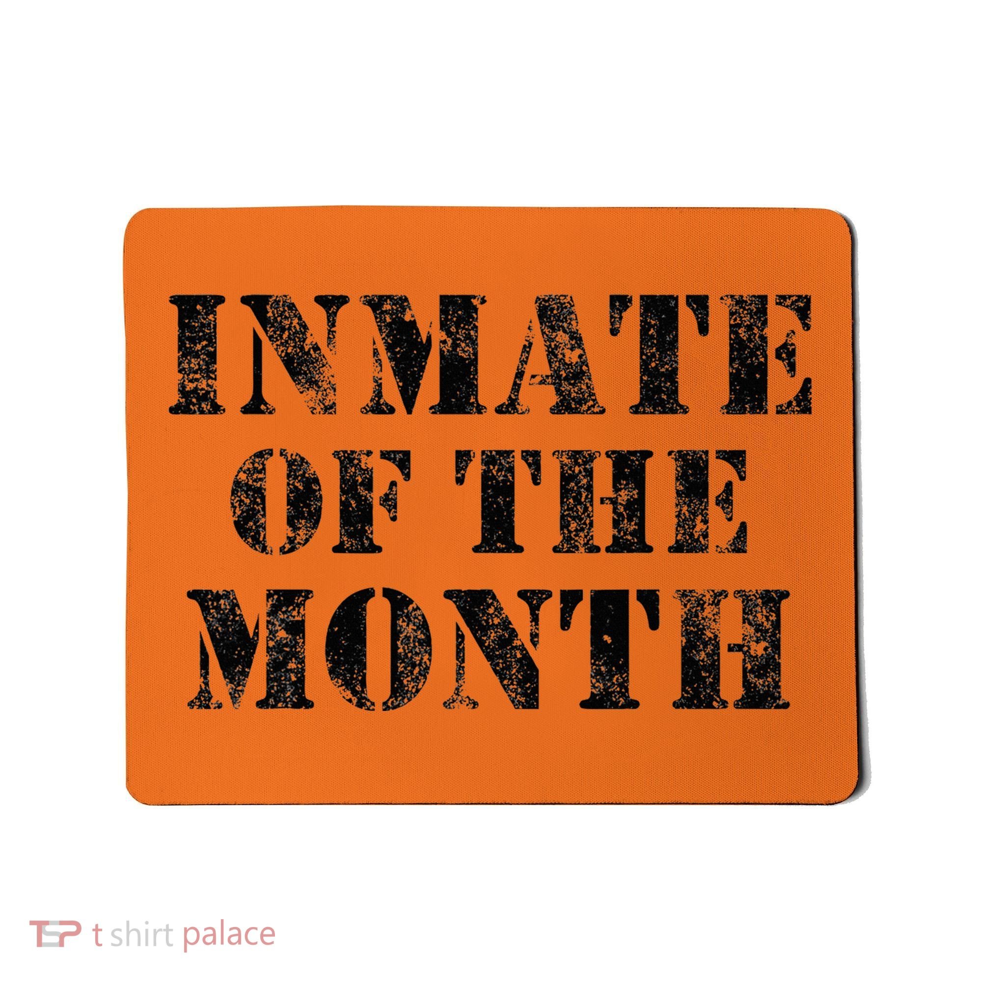 Orange Prison Jail Inmate Prisoner Funny Halloween Costume Mousepad
