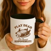 Opossum Possum Lover Play Dead To Avoid Responsibility Coffee Mug thumb 3