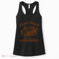 Opossum Possum Lover Play Dead To Avoid Responsibility Women's Tank Top thumb 0