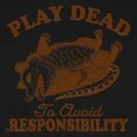 Opossum Possum Lover Play Dead To Avoid Responsibility Toddler Hoodie thumb 2