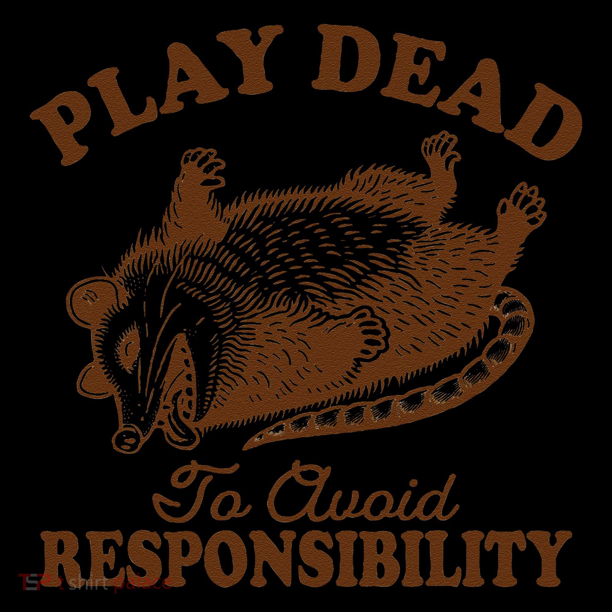 Opossum Possum Lover Play Dead To Avoid Responsibility Visor