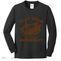 Opossum Possum Lover Play Dead To Avoid Responsibility Kids Long Sleeve Shirt thumb 0
