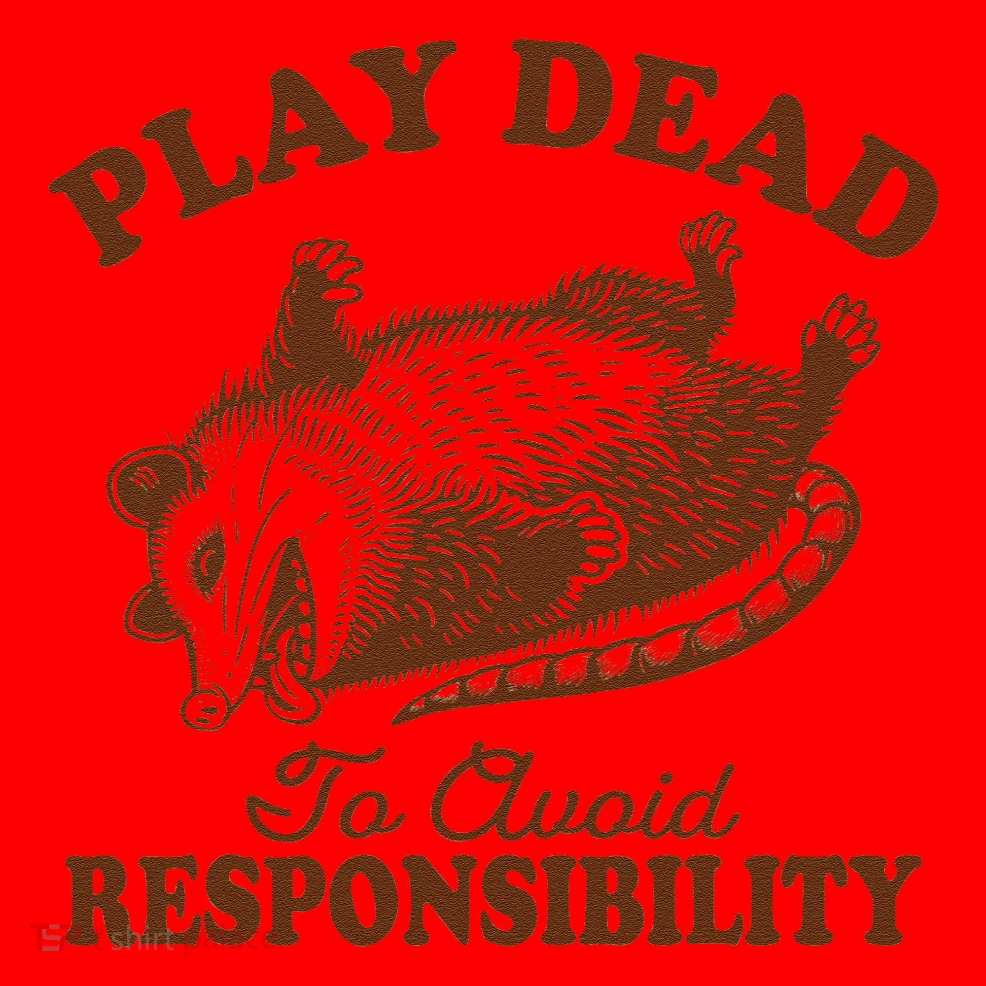 Opossum Possum Lover Play Dead To Avoid Responsibility Santa Hat