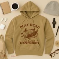 Opossum Possum Lover Play Dead To Avoid Responsibility Hoodie thumb 3