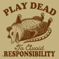 Opossum Possum Lover Play Dead To Avoid Responsibility Hoodie thumb 2