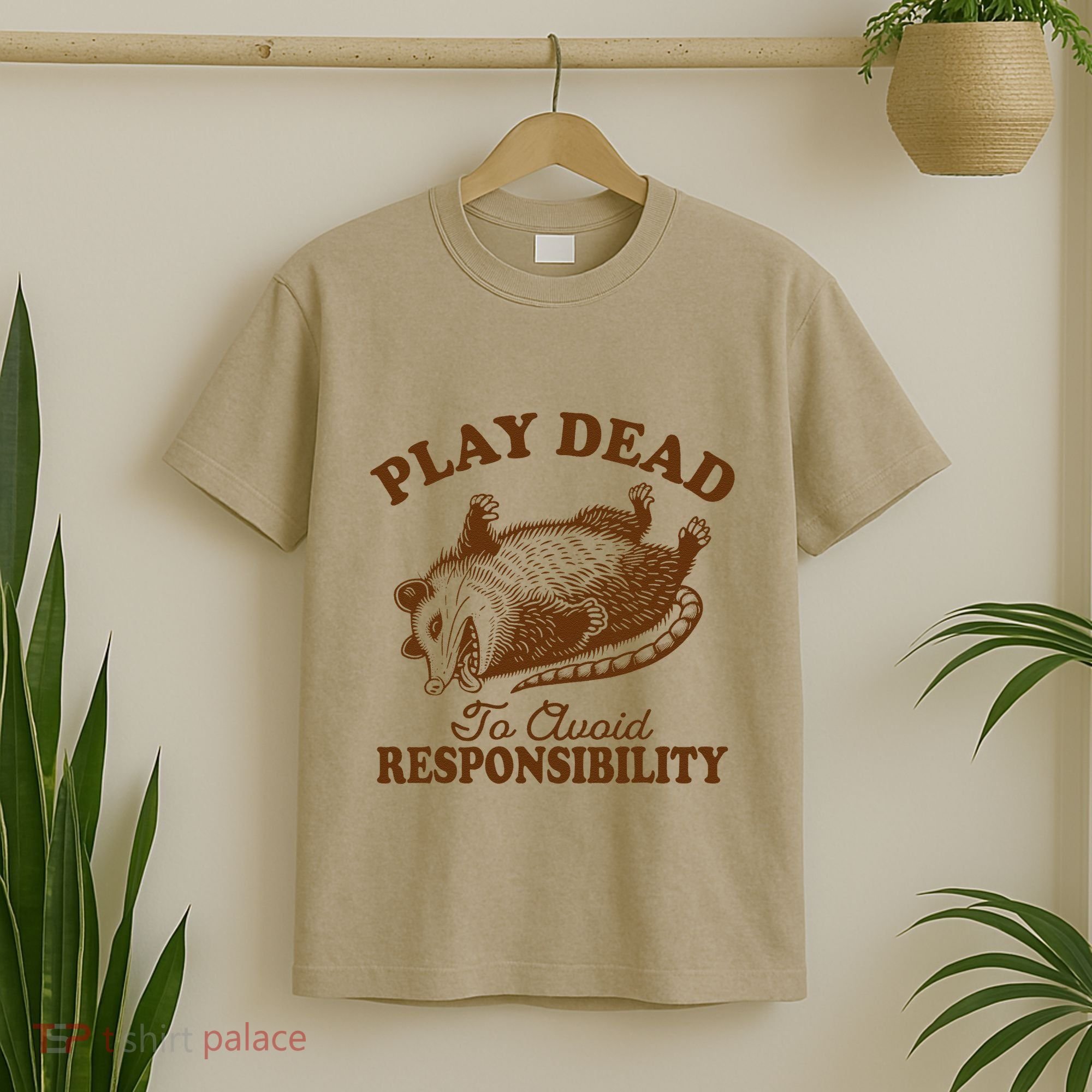 Opossum Possum Lover Play Dead To Avoid Responsibility T-Shirt