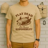 Opossum Possum Lover Play Dead To Avoid Responsibility T-Shirt thumb 6