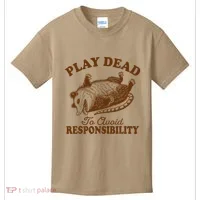 Opossum Possum Lover Play Dead To Avoid Responsibility Kids T-Shirt thumb 0