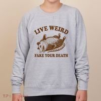Opossum Possum Lover Live Weird Fake Your Death Women's Sweatshirt thumb 0
