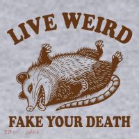 Opossum Possum Lover Live Weird Fake Your Death Women's Sweatshirt thumb 2