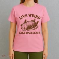 Opossum Possum Lover Live Weird Fake Your Death T-Shirt thumb 4