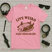 Opossum Possum Lover Live Weird Fake Your Death T-Shirt thumb 5