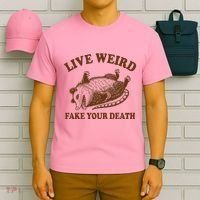 Opossum Possum Lover Live Weird Fake Your Death T-Shirt thumb 6