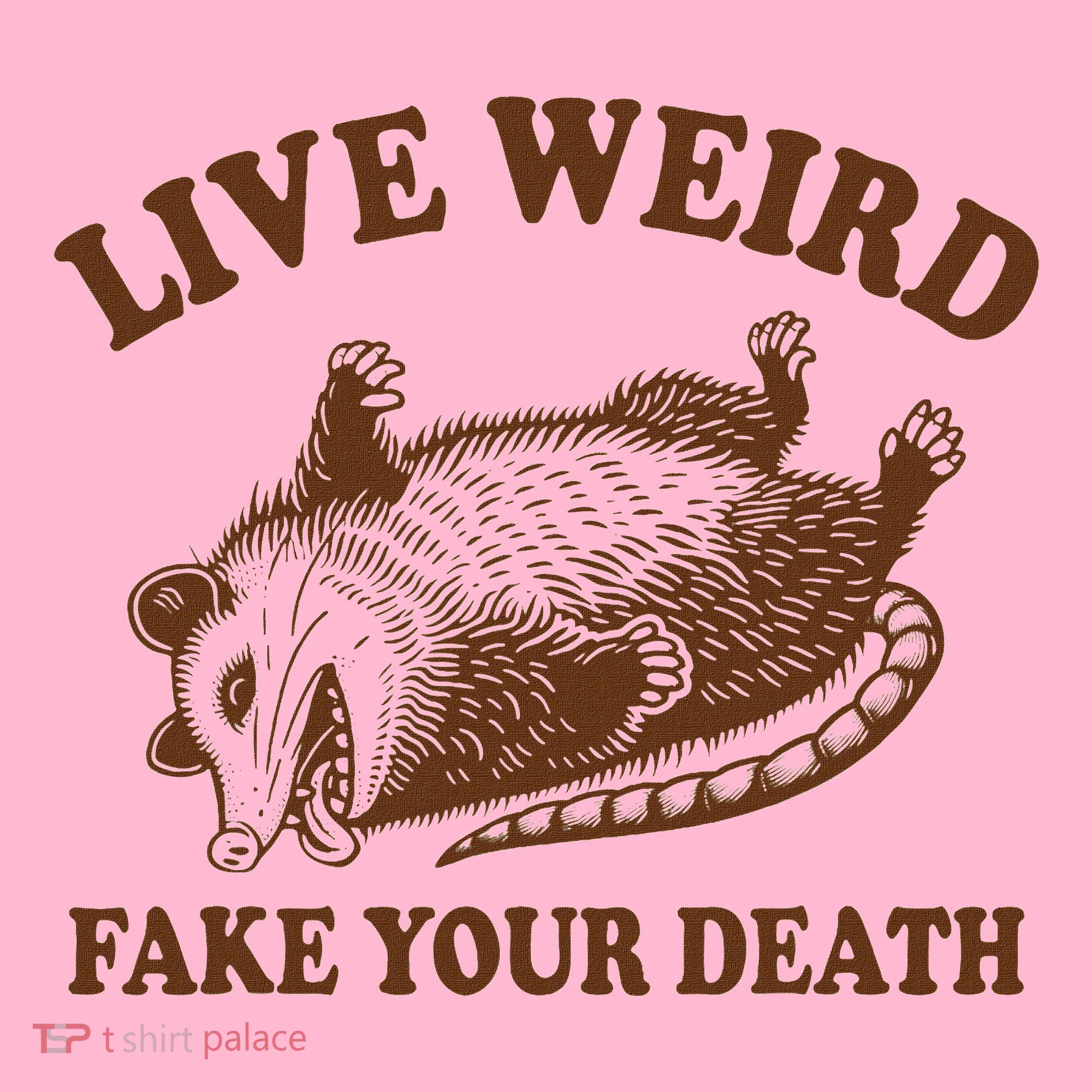 Opossum Possum Lover Live Weird Fake Your Death Baby Bodysuit