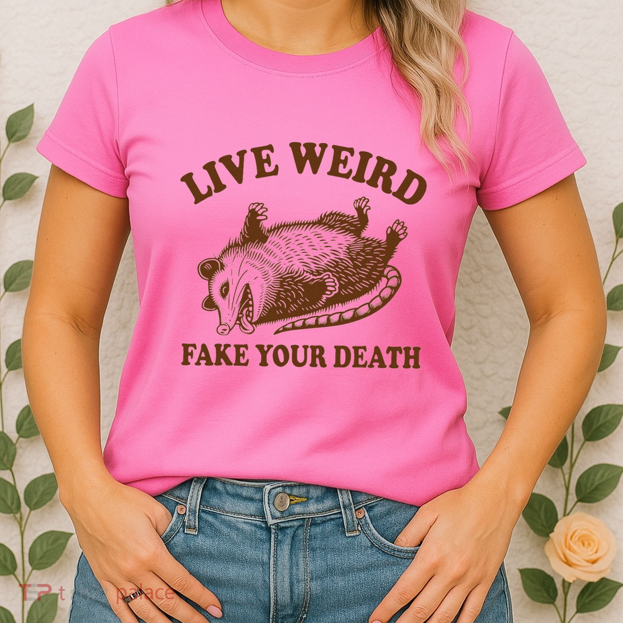 Opossum Possum Lover Live Weird Fake Your Death Women's T-Shirt