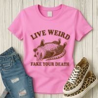 Opossum Possum Lover Live Weird Fake Your Death Women's T-Shirt thumb 3