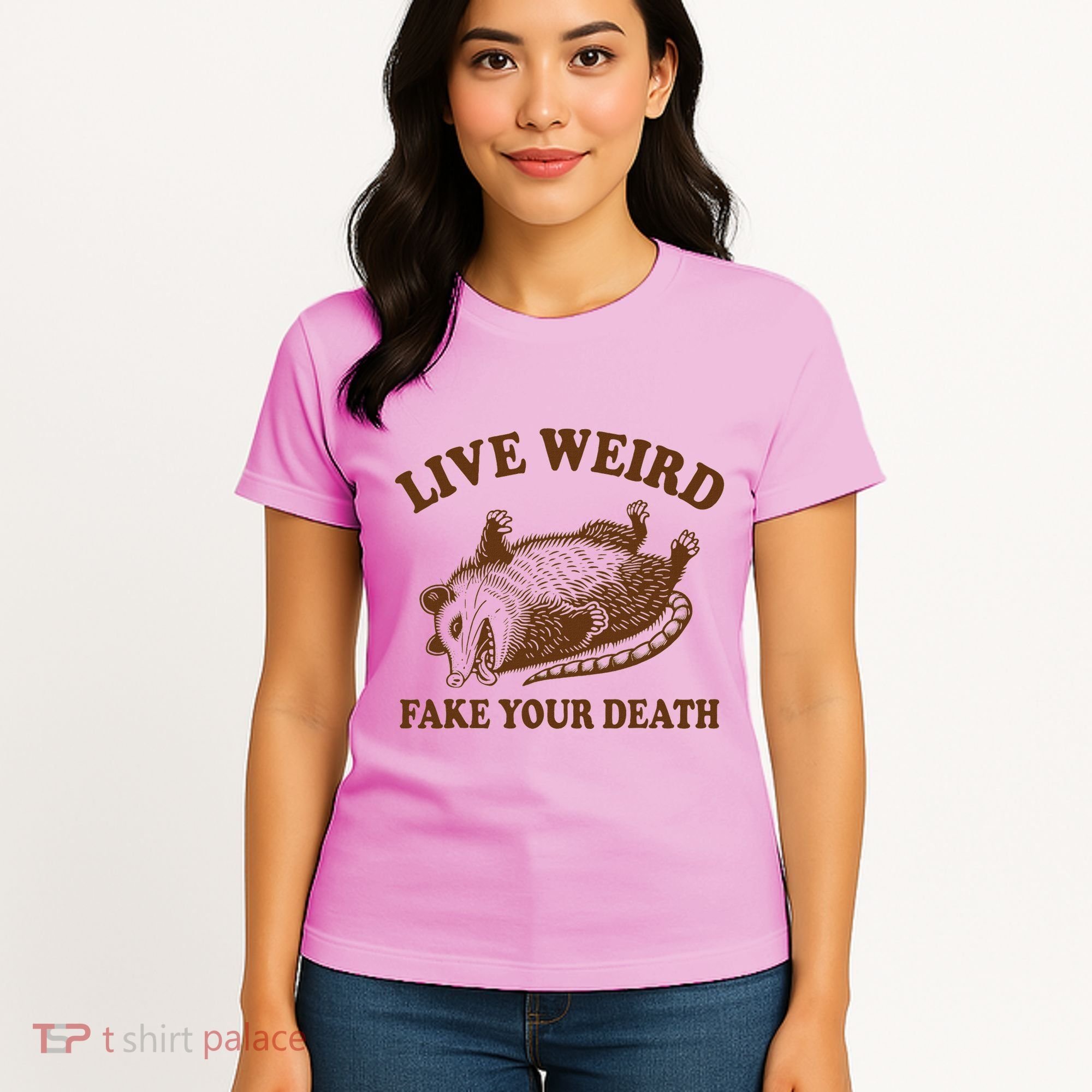 Opossum Possum Lover Live Weird Fake Your Death Women's T-Shirt