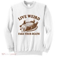 Opossum Possum Lover Live Weird Fake Your Death Sweatshirt thumb 0