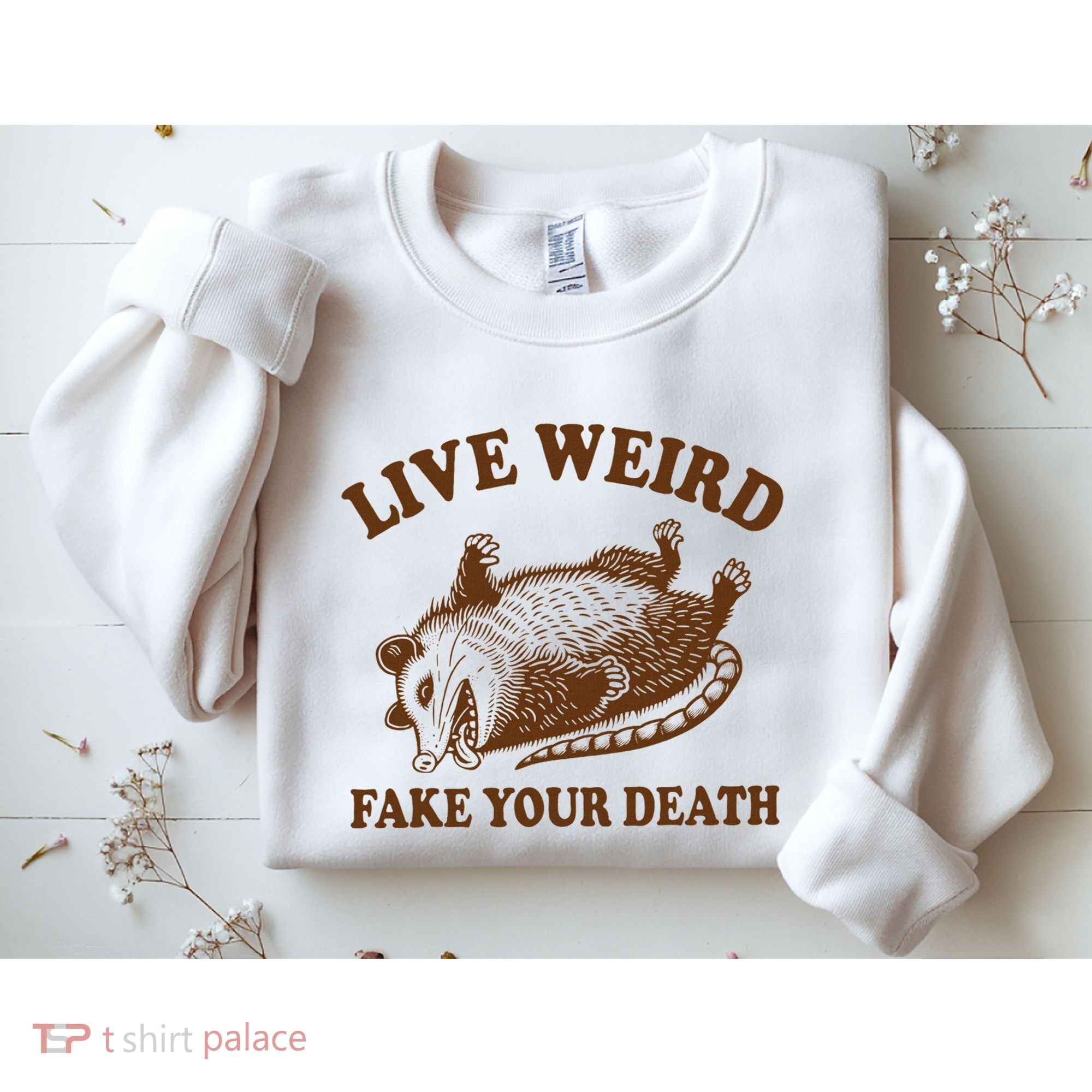 Opossum Possum Lover Live Weird Fake Your Death Sweatshirt