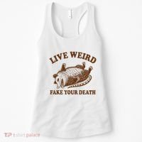 Opossum Possum Lover Live Weird Fake Your Death Women's Tank Top thumb 0