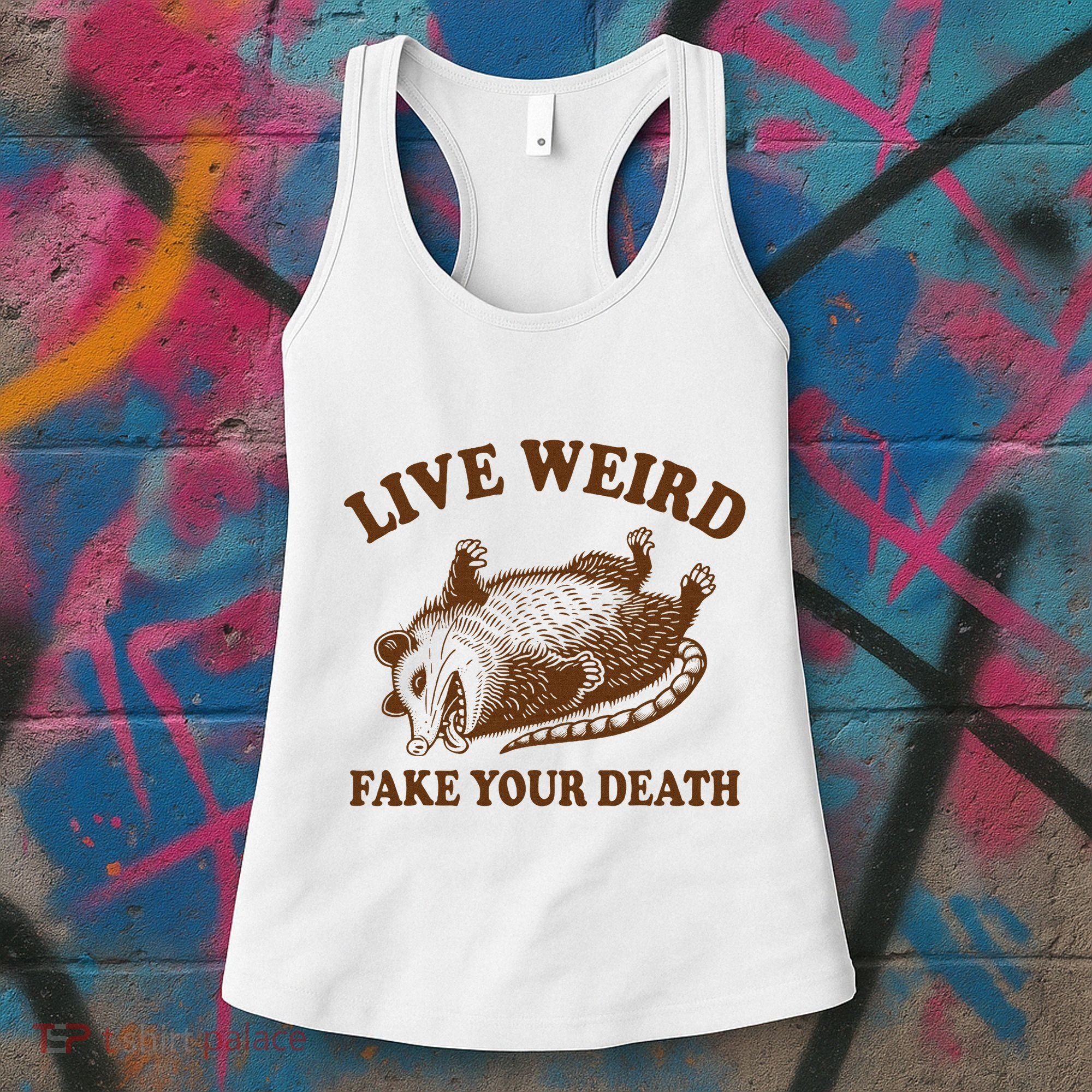 Opossum Possum Lover Live Weird Fake Your Death Women's Tank Top