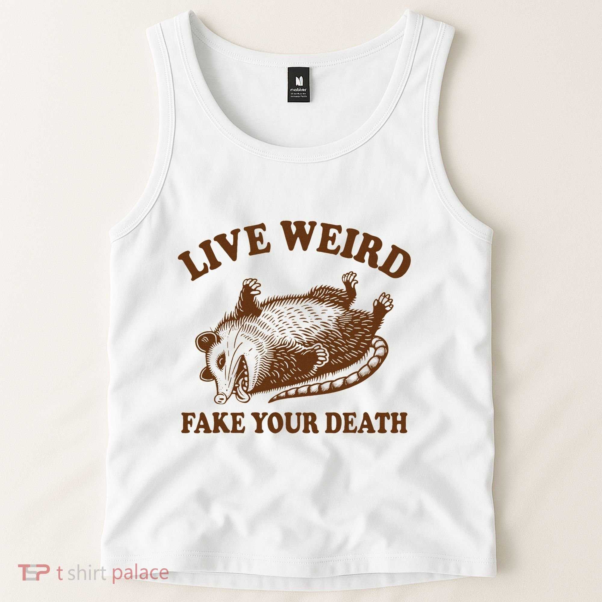 Opossum Possum Lover Live Weird Fake Your Death Tank Top