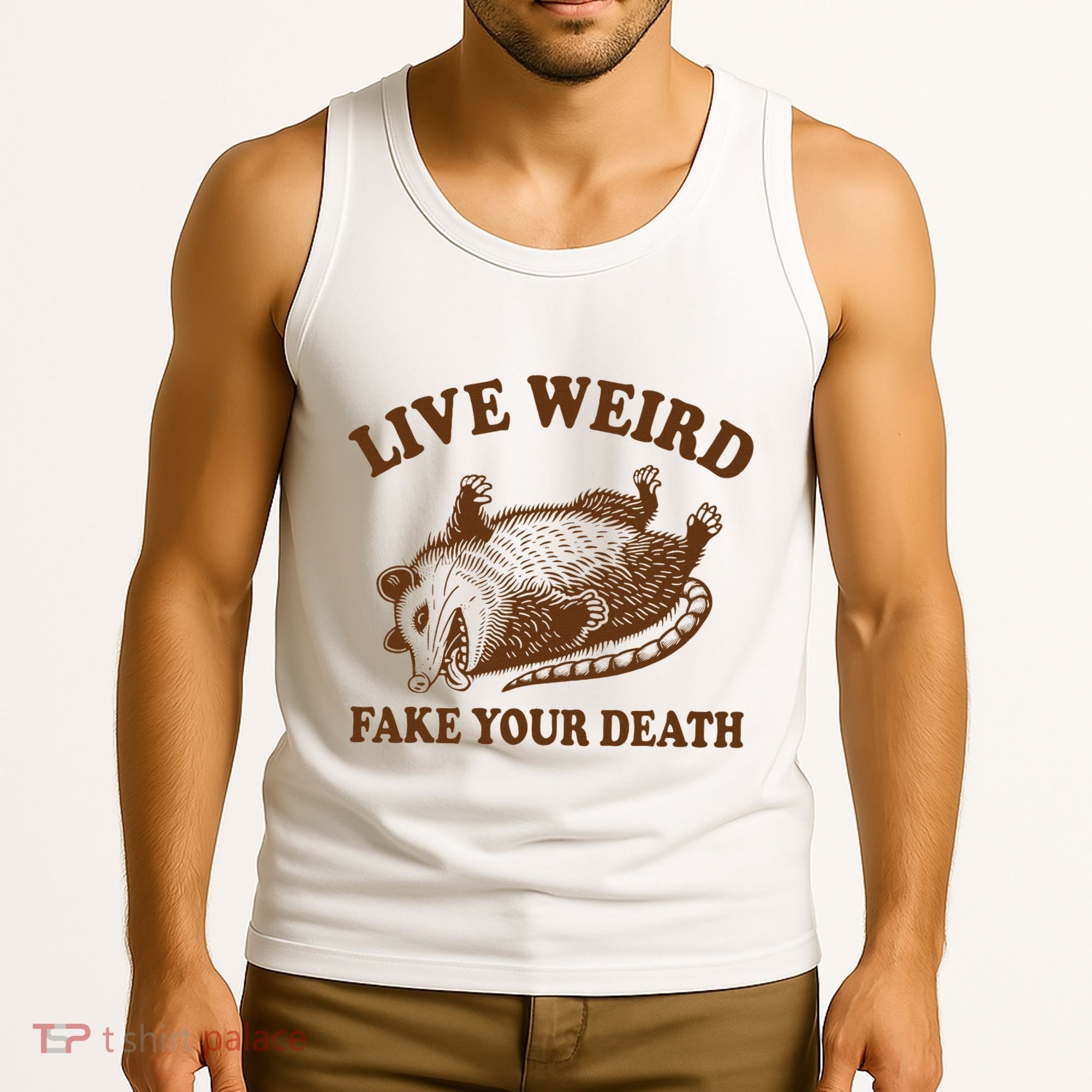 Opossum Possum Lover Live Weird Fake Your Death Tank Top