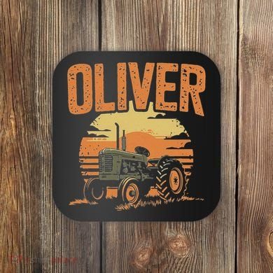 Oliver Personalized Nametag Tractor For Oliver Coaster