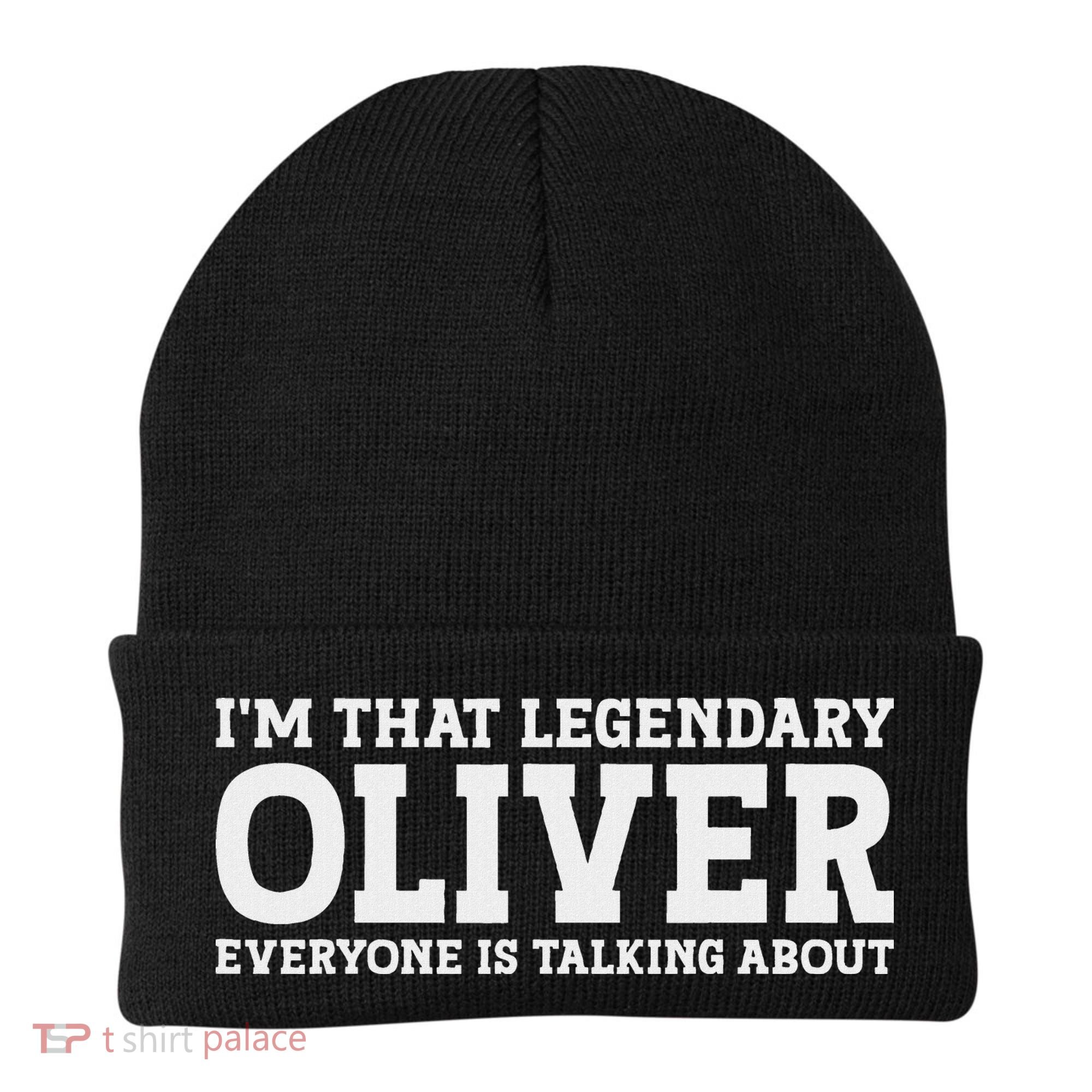 Oliver Personal Name Funny Oliver Beanie