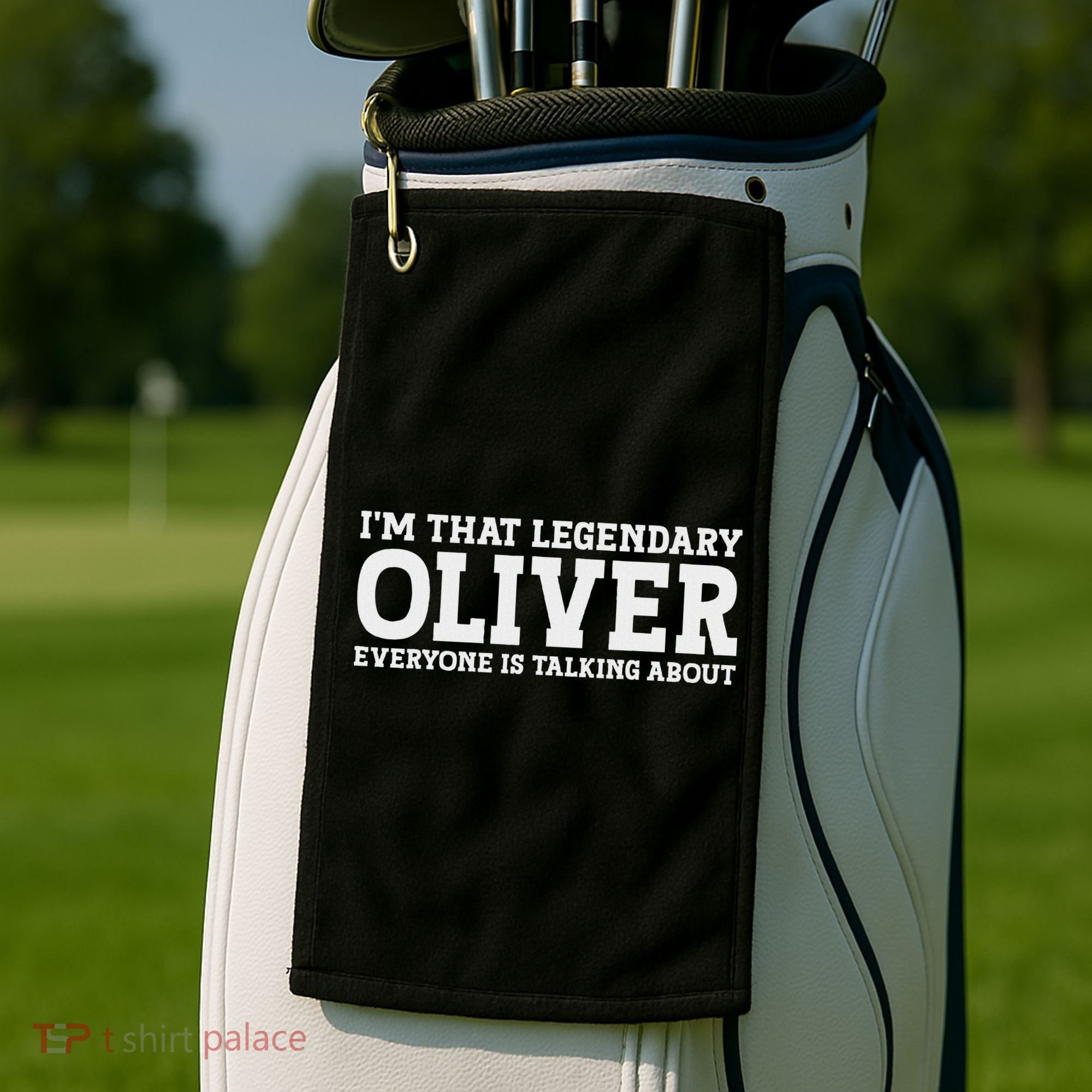 Oliver Personal Name Funny Oliver Golf Towel