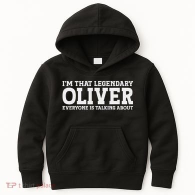 Oliver Personal Name Funny Oliver Kids Hoodie