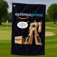 Optimus Prime Golf Towel thumb 1