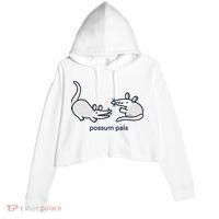 Opossum Pals Crop Fleece Hoodie thumb 0