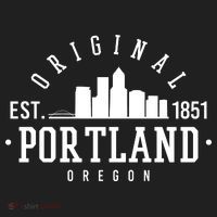 Original Portland Oregon Est 1851 Skyline Women's Sweatshirt thumb 2
