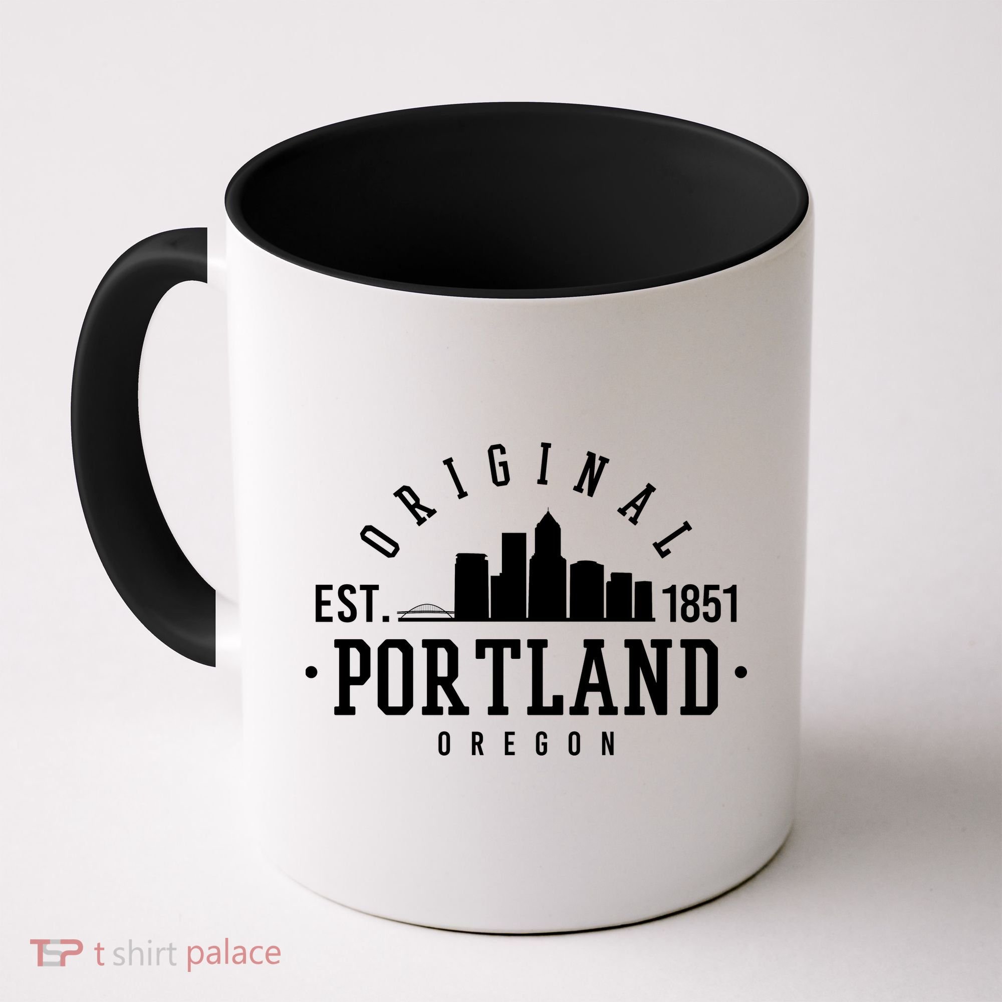 Original Portland Oregon Est 1851 Skyline Coffee Mug