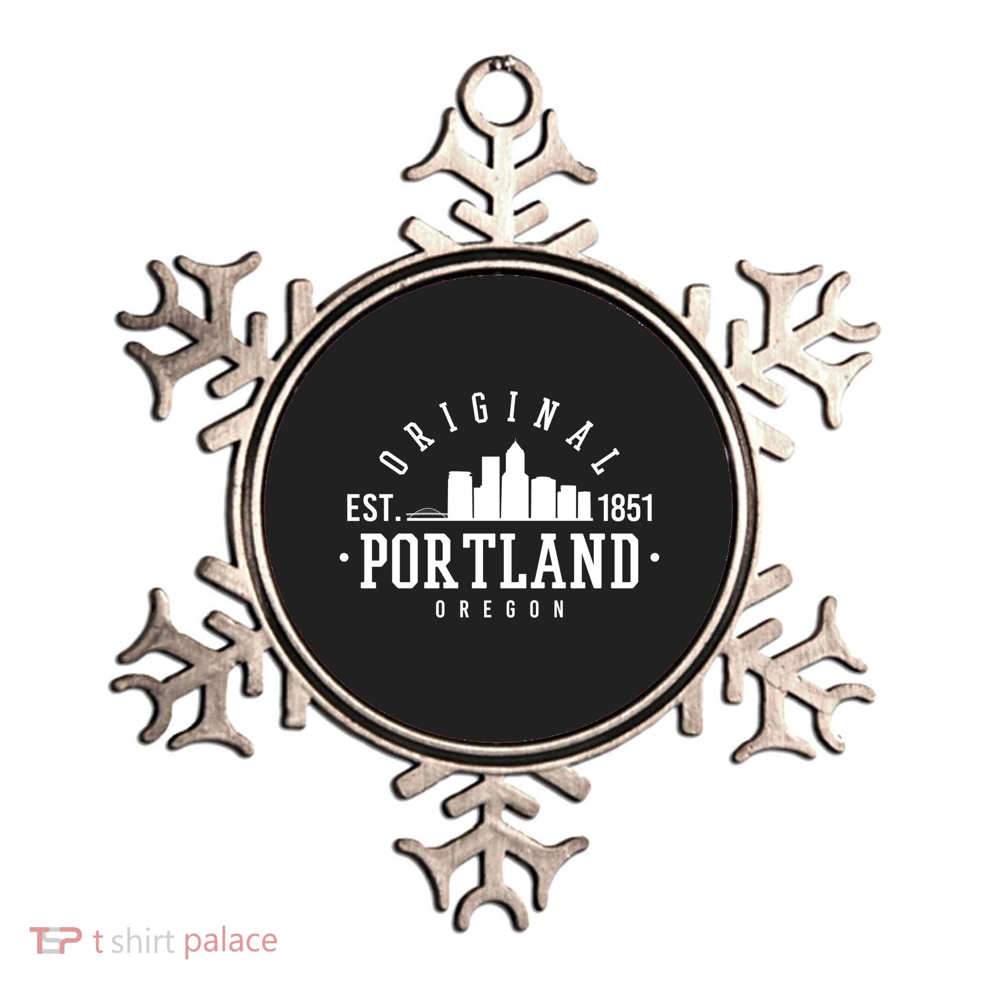 Original Portland Oregon Est 1851 Skyline Ornament