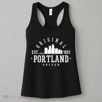 Original Portland Oregon Est 1851 Skyline Women's Tank Top thumb 3